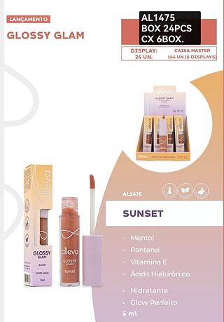alleva lip gloss box 24 pç