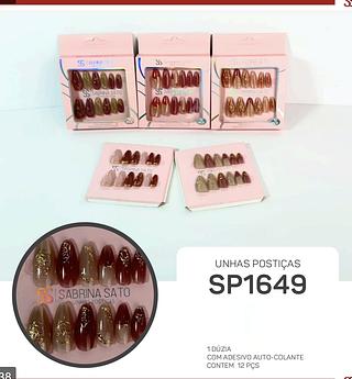 Unha Sabrina sato box 12 pc