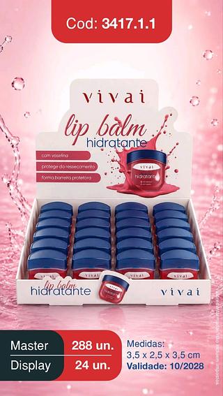 VIVAI LIP BALM BOX 24 PÇ