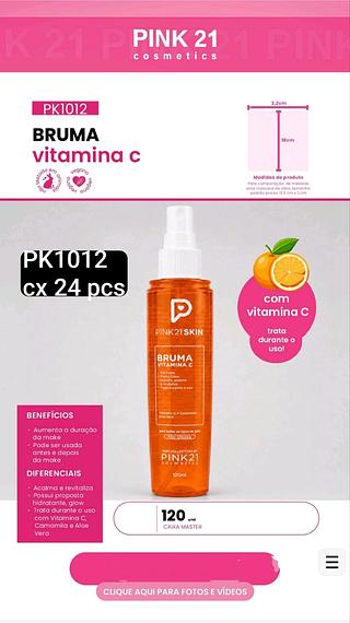 pink21 bruma vitamina c box 24 pç