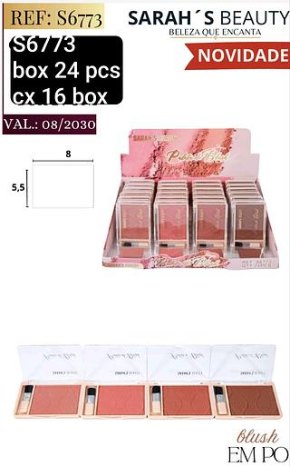 sarash beauty blush box 24 pç