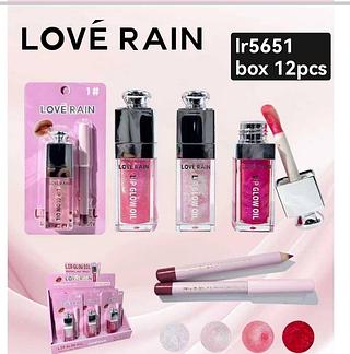 love rain kit labial box 12 pç