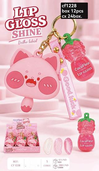 cocofleur lip gloss shine box 12 pç
