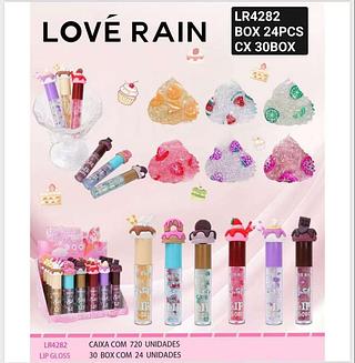 Love rain Lip gloss box 24 pçs