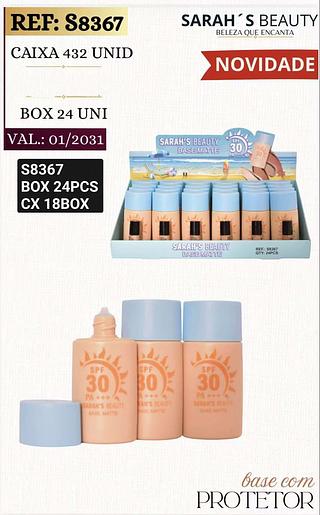 SARAHS BEAUTY BASE FATOR 30 BOX 24 PÇ