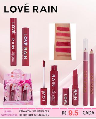 Love rain kit labial box 12 pcs