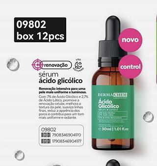 Derma creme sérum ácido glicólico box 12 pc