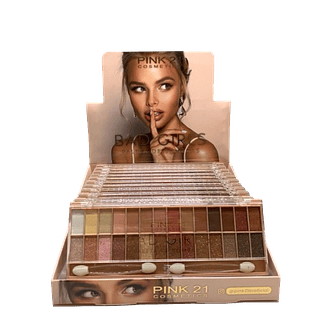 Pink 21 Paleta de Sombras Bad Girls 28 cores