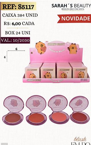 Sarah s beauty blush box 24 pçs