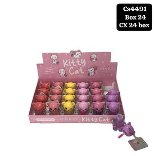 pink 21 gloss kitty cat box 24 pç