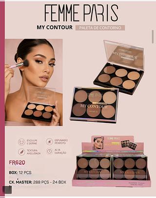femme paris paleta de contorno box 12 pç