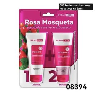 derma chem kit rosa mosqueta sabonete+esfoliante BOX 12PÇS