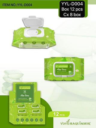 Yoyo Maquiamor Lenço Demaquilante box 12 pçs