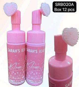 Sarah´s Beauty Mousse de Limpeza Facial Cheiro de Amor box 12 pçs