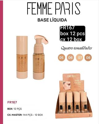 femme paris base liquida box 12 pç