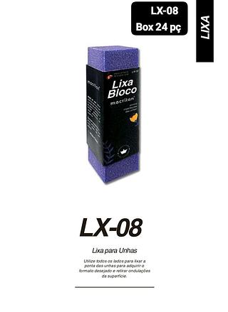 MACRILAN LIXA BLOCO BOX 24 PÇ