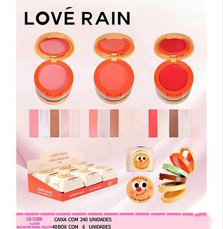 love rain kit facial box 6 pç
