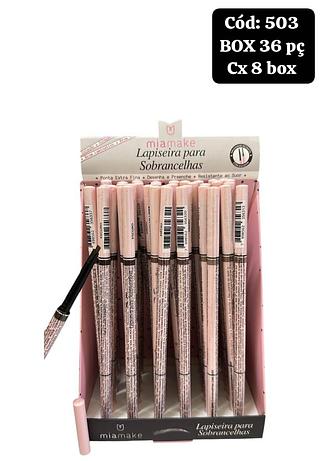 mia make lapis para sobrancelha box 36 pç