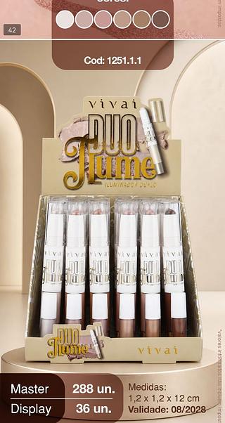 Vivai duo iluminador box 36pçs