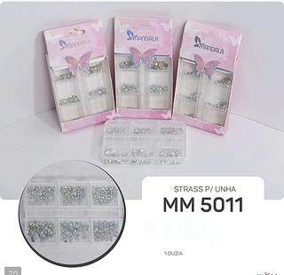 Mandala Strass para unha box 12 pçs