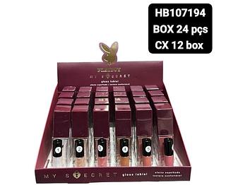 playboy lip gloss box 24 pç