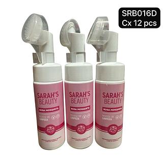 sarahs beauty musse micelar rosa mosqueta box 12 pc