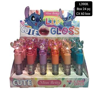lip gloss lilo stitch box 24 pç
