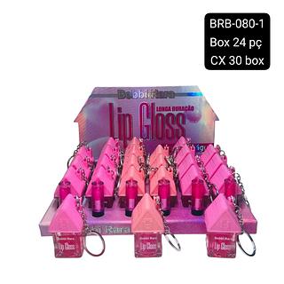 bobbi rara lip gloss chaveiro box 24 pç