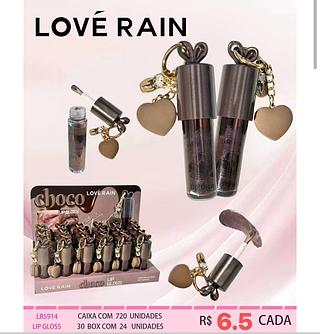 love rain lip gloss box 24 pç
