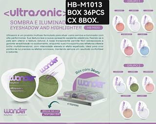 Ruby Rose Wonder sombras e iluminador box 36 pçs