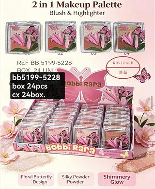 bobbi rara blush e iluminador box 24 pç