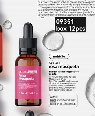 Derma chem sérum rosa mosqueta box 24 pçs
