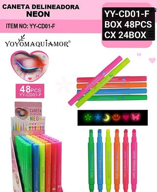 yoyo caneta delineadora box 48 pç