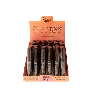 city girls mascara para sobrancelha box 24 pç