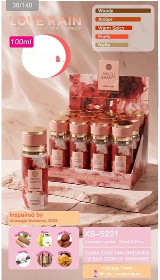 love rain perfume box 12 pç