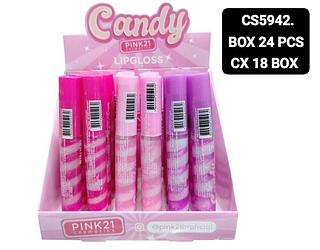 Pink 21 Lip Gloss box 24 pçs