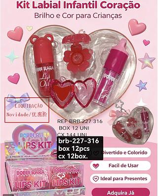 bobbi rara kit lip gloss box 12 pç