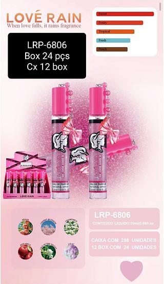 love rain perfume box 24 pç