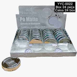 yoyo maquiam po matte controleador de oliosidade box 24 pç
