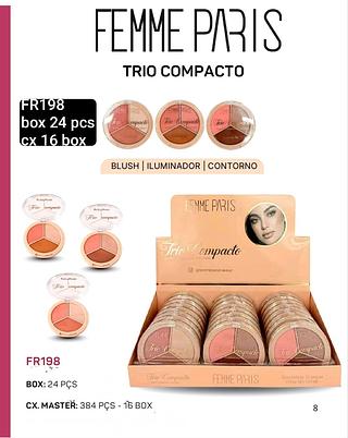 femme paris trio compactor box 24 pç