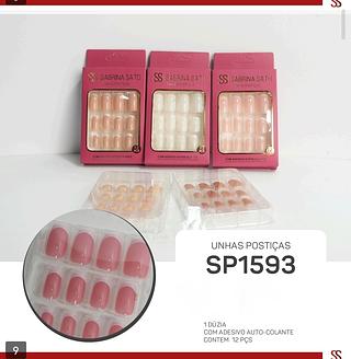 Unha Sabrina sato box 12 pc