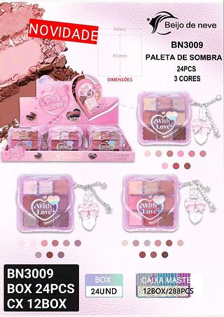 beijo de neve paleta de sombra box 24 pç