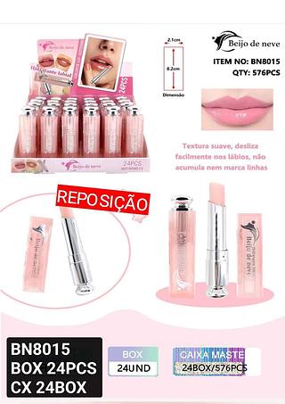 beijo de neve lip balm box 24 pç