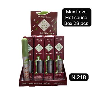 Max Love Gloss Hot Sauce Medio box 28 pçs