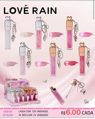 Love rain Lip gloss box 24 pçs