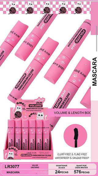 love rain mascara de cilios box 24 pç