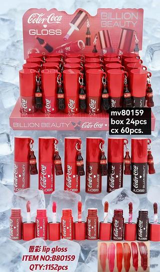 lip gloss coca box 24 pç