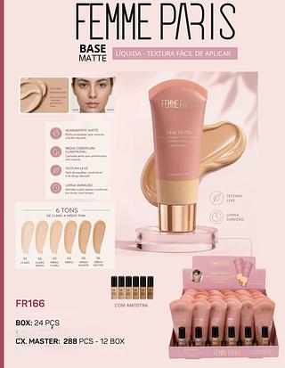 Femme paris base matte box 24 pçs