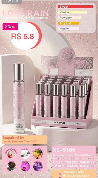 Love rain perfume box 24 pçs
