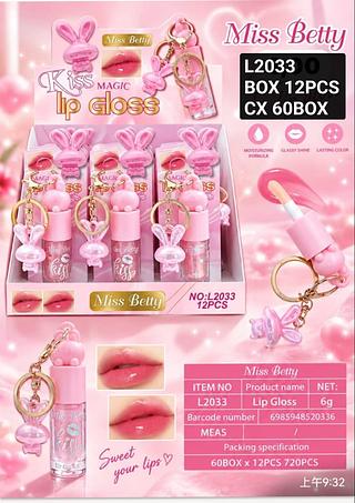 Miss bety Lip gloss box 24 pçs